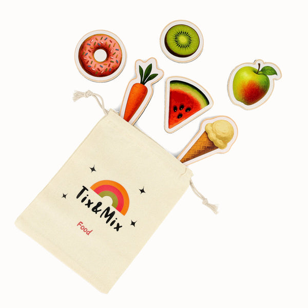 TIX & MIX Wooden Magnet Set Food (set of 31) - Image 4
