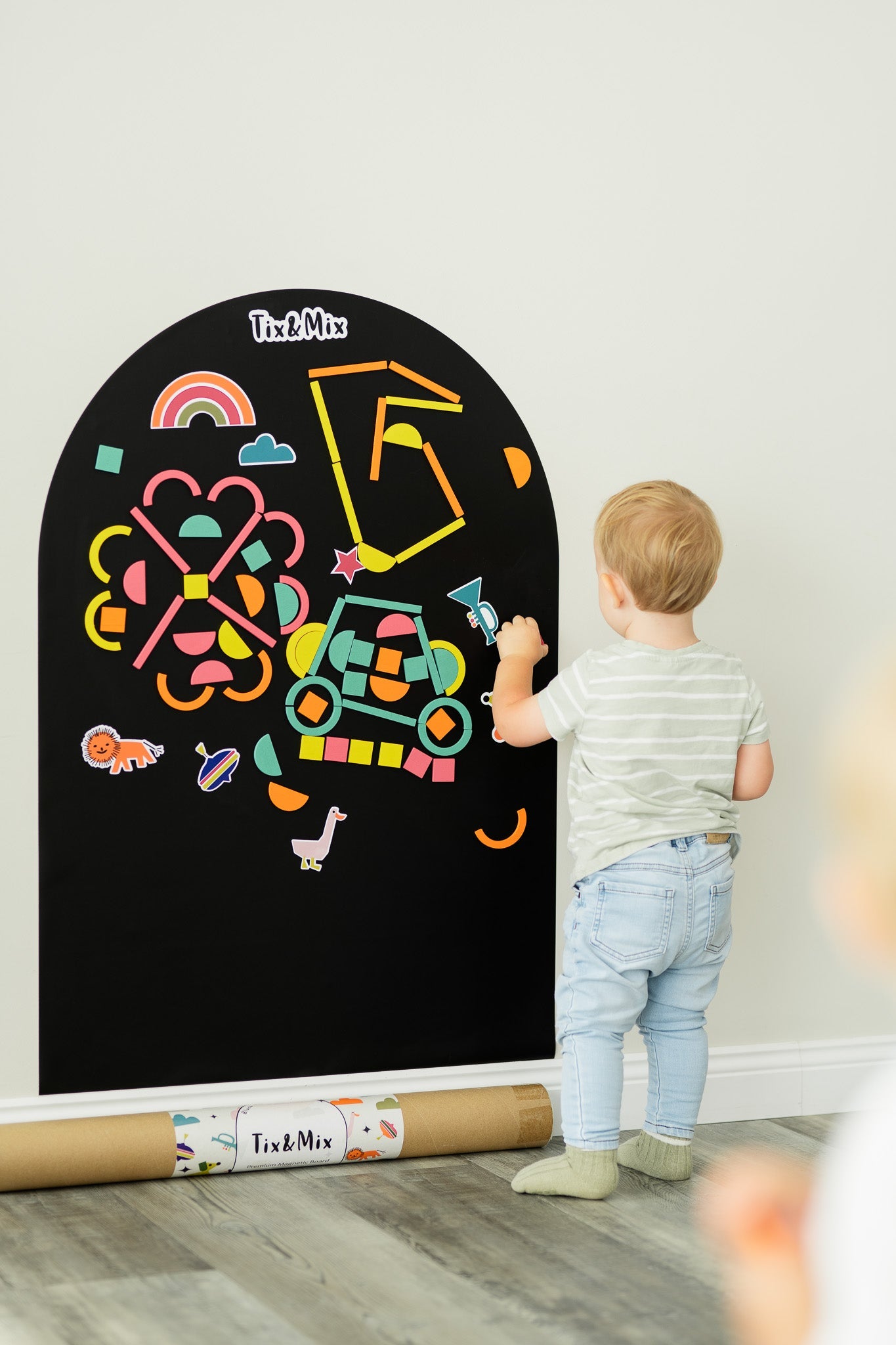 TIX & MIX Wooden Magnet Set Rings & Blocks (set of 64) - Image 2