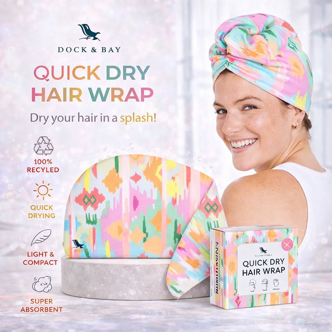 Dock & Bay Hair Towel - Turban Hair Wrap - Ibiza Glow - Image 2