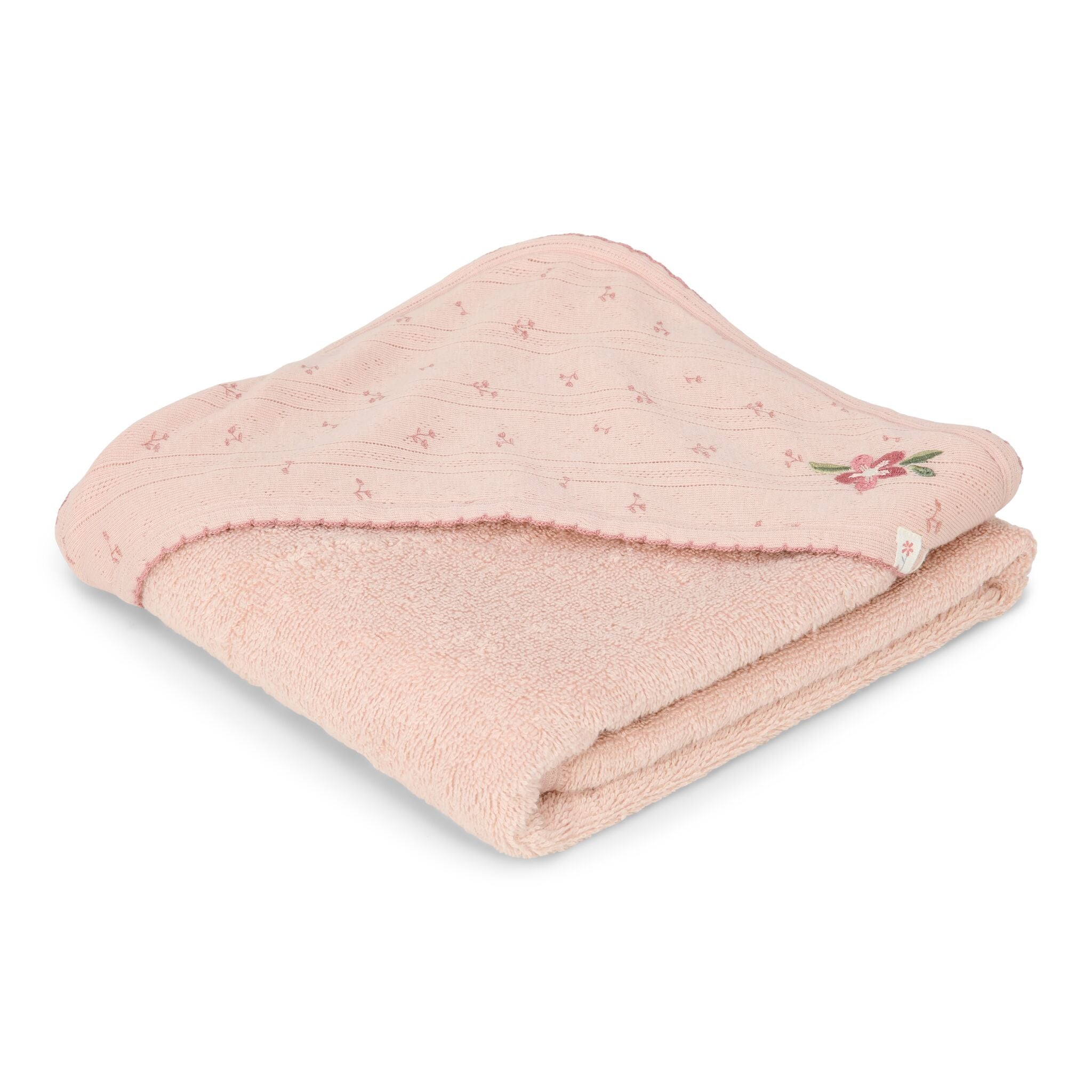 LITTLE DUTCH Hooded Towel Pure Blossom 75x75 - Image 5