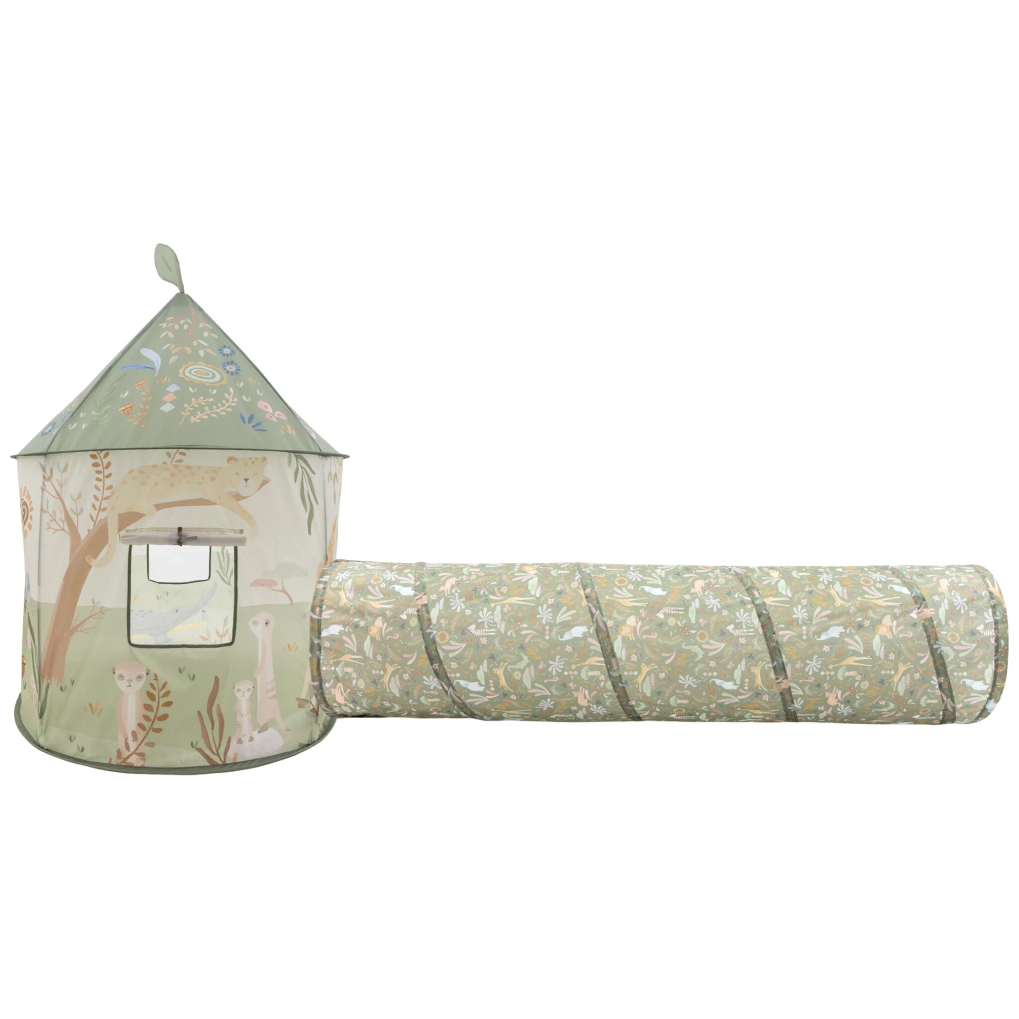 LITTLE DUTCH Play tent - Crawl tunnel Safari