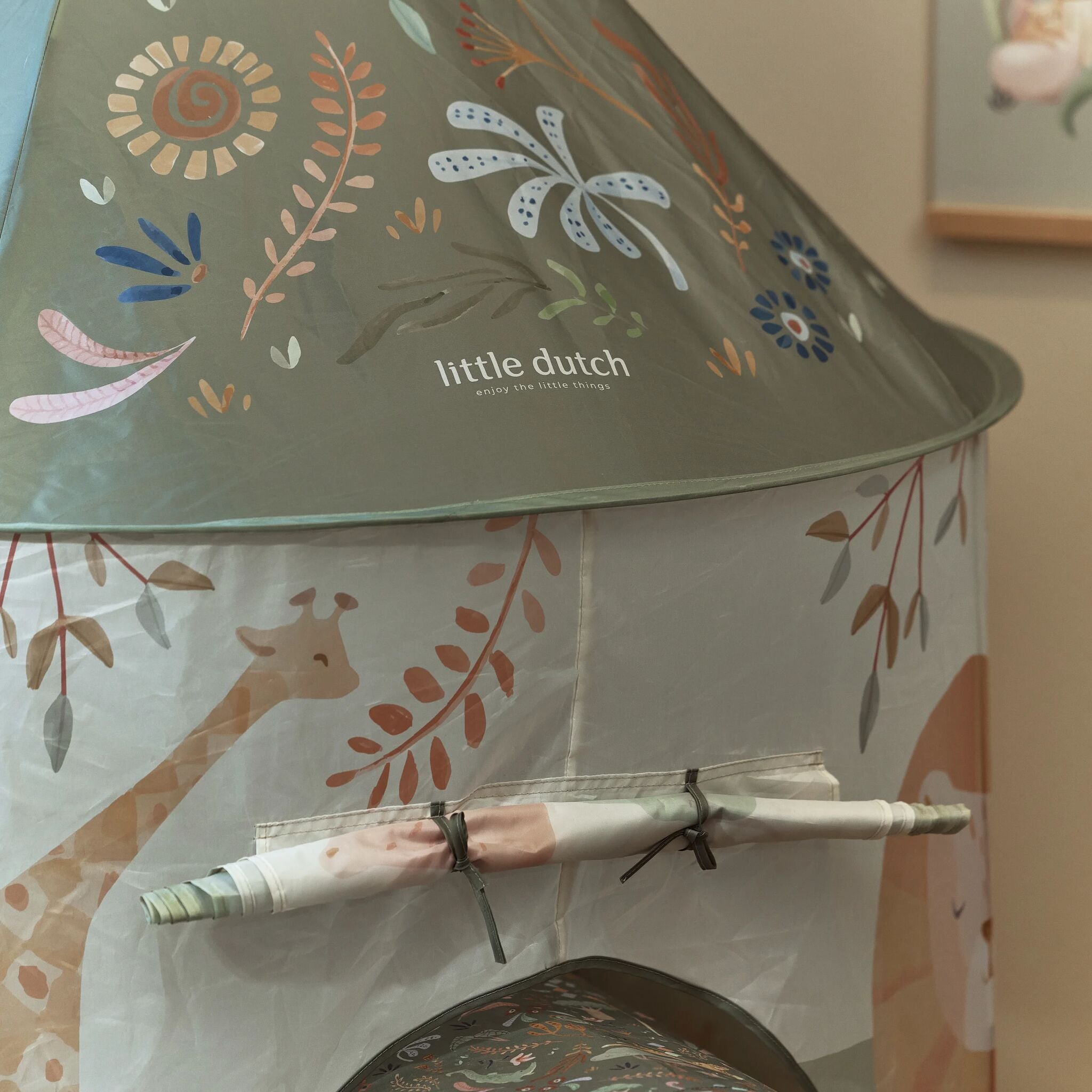 LITTLE DUTCH Play tent - Crawl tunnel Safari - Image 6