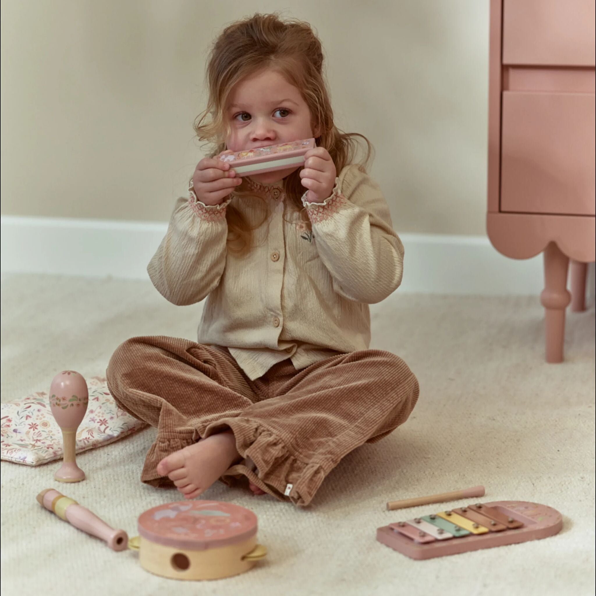 LITTLE DUTCH Music set - Pink - Safari Friends - Image 6