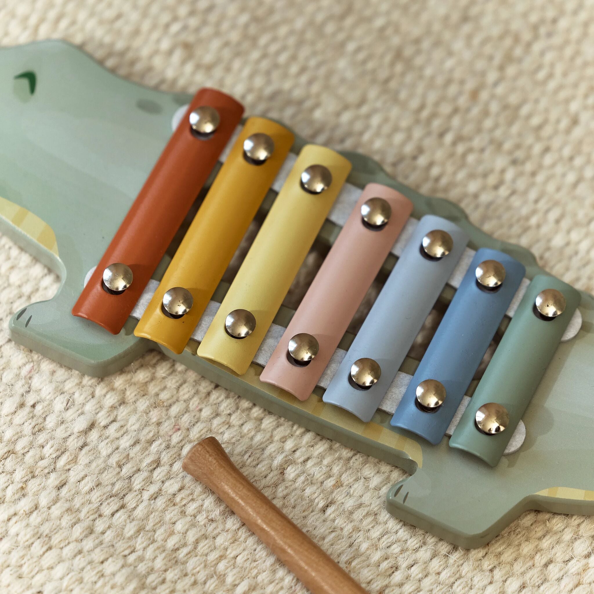 LITTLE DUTCH Xylophone - Crocodile - Safari Friends - Image 4