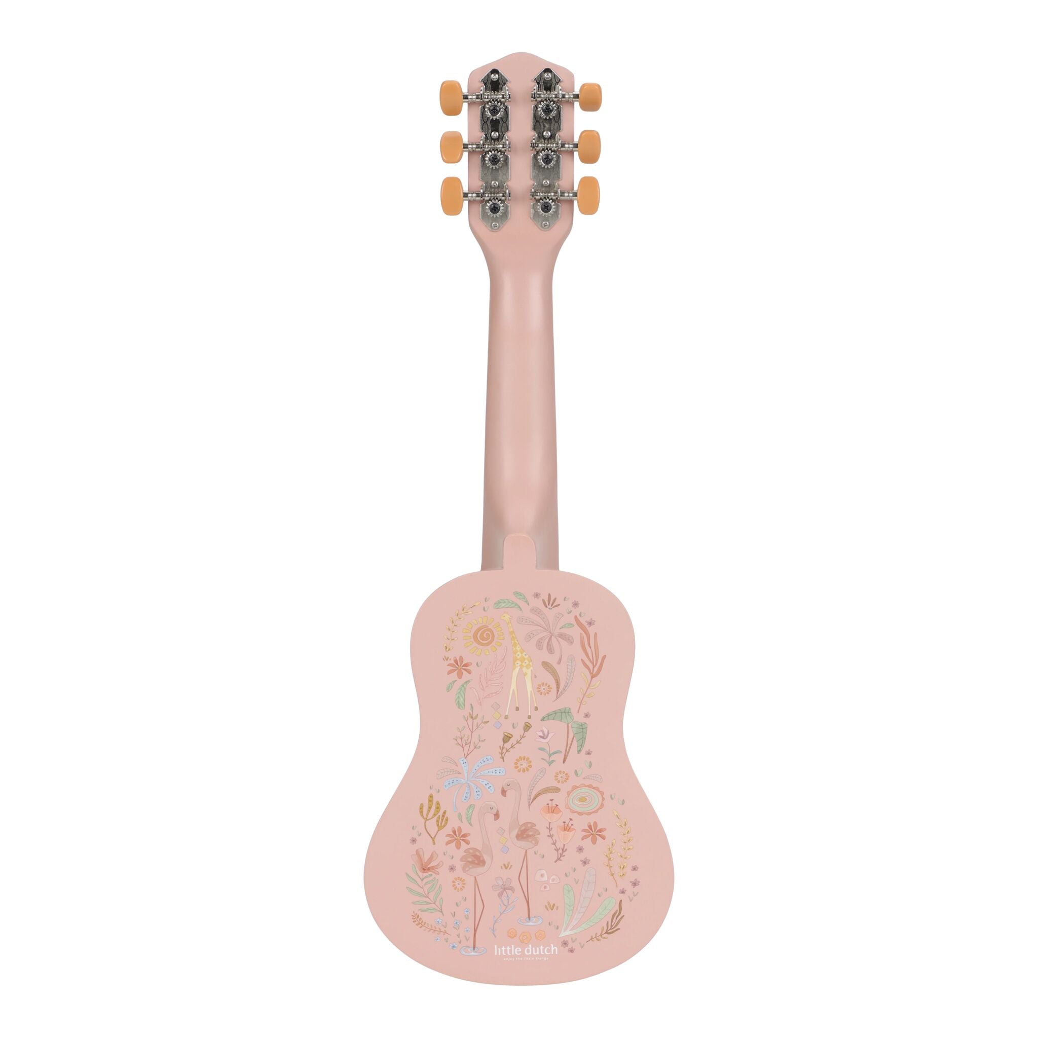 LITTLE DUTCH Wooden guitar - Pink - Safari Friends - Image 3