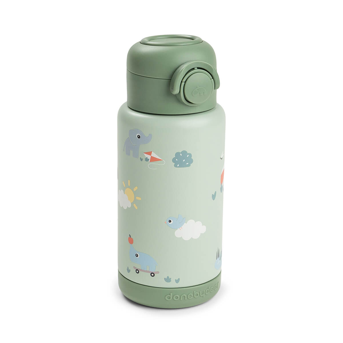 DONE BY DEER Insulated straw bottle - Playground - Green - 340 ml - Image 2