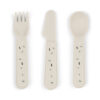 DONE BY DEER FOODIE CUTLERY SET HAPPY DOTS SAND