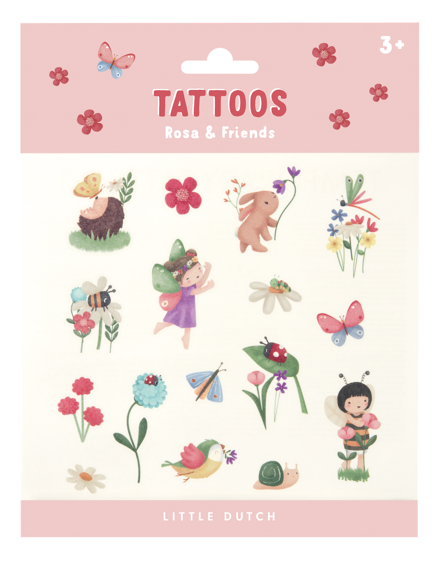 LITTLE DUTCH. Rosa & Friends Temporary Tattoos