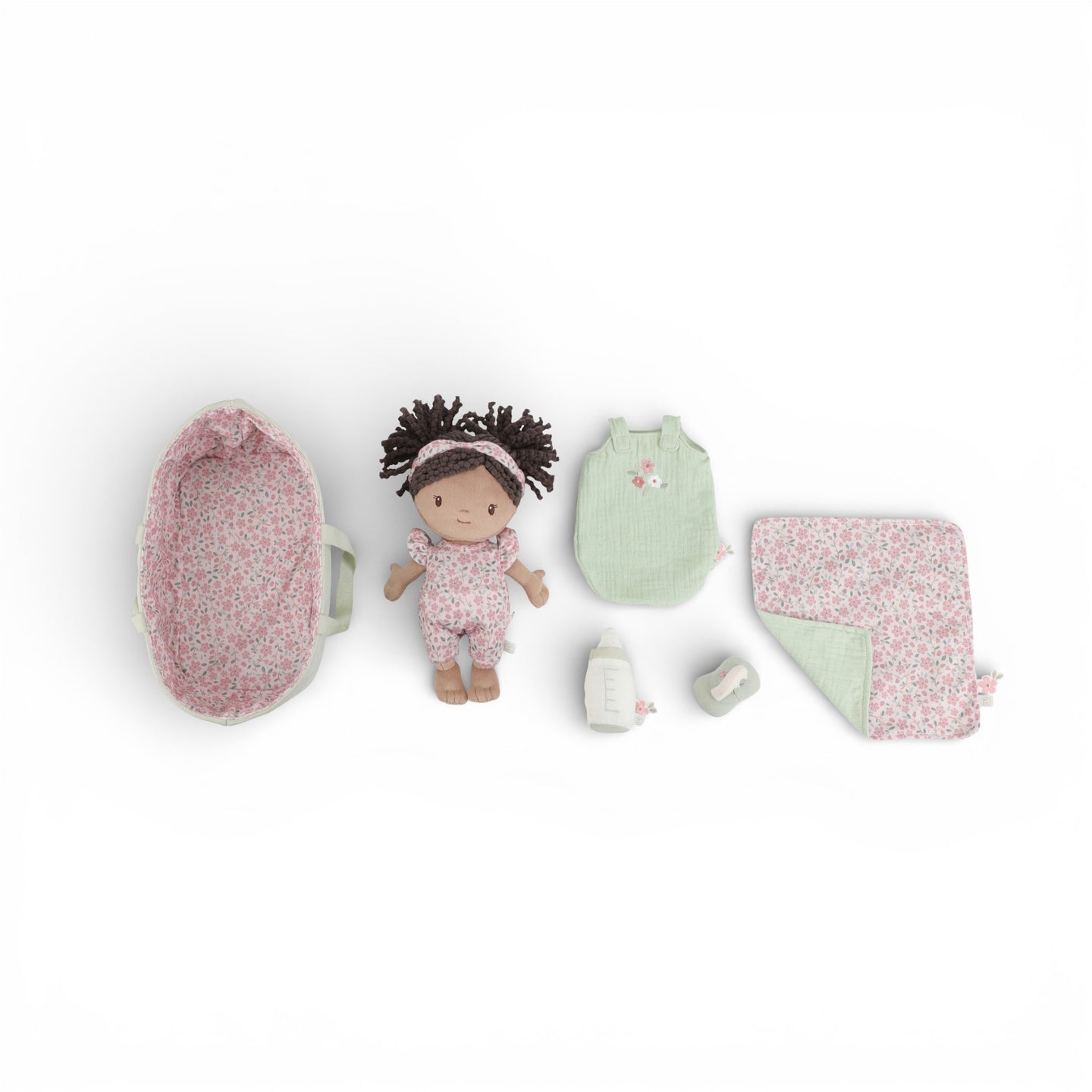 LITTLE DUTCH. Fabric baby in a basket Evi (30 cm.)