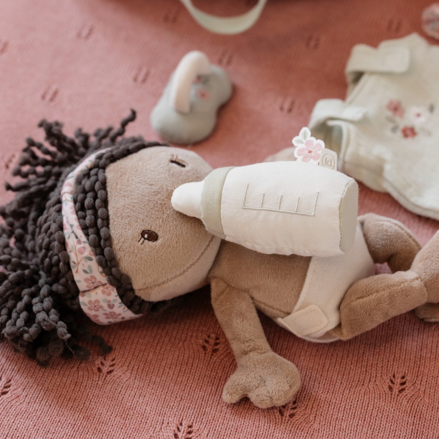 LITTLE DUTCH. Fabric baby in a basket Evi (30 cm.) - Image 13