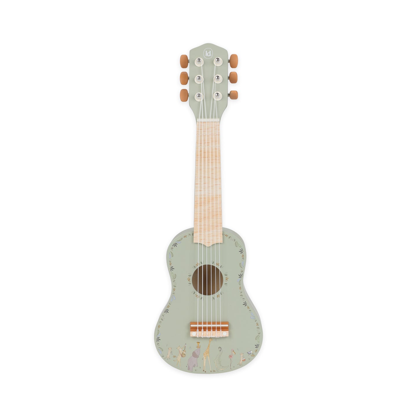 LITTLE DUTCH. Safari Friends FSC wooden guitar (green)