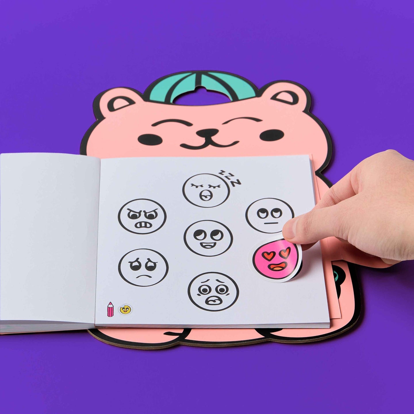 OMY. Montessori Emotions Sticker Activity Book - Image 3