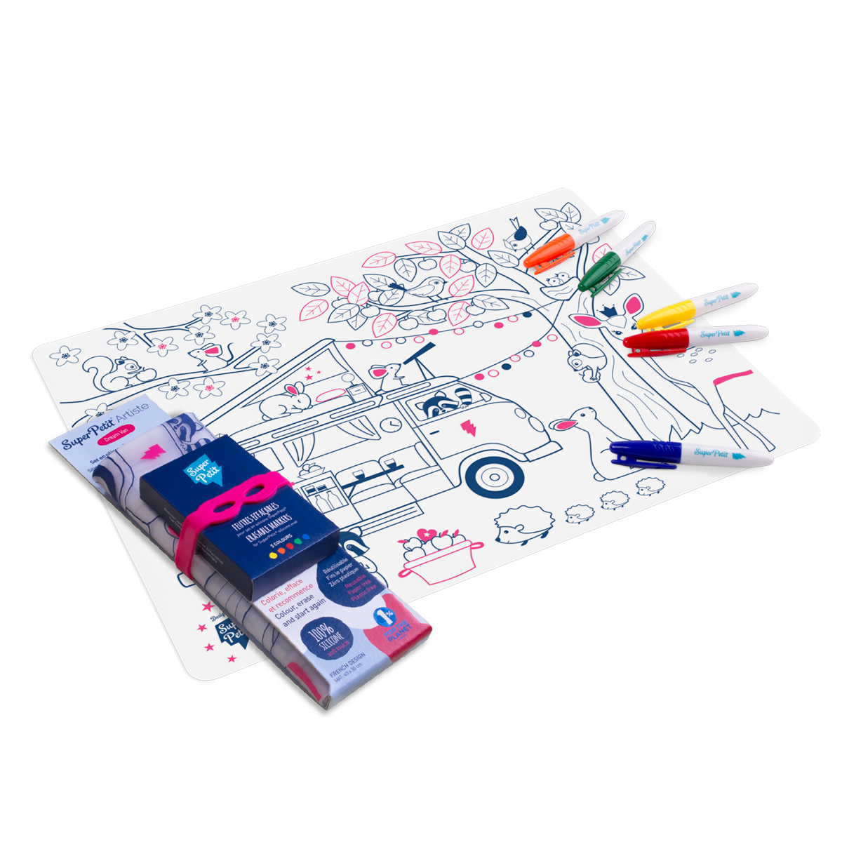 SUPER PETIT. Silicone placemats for painting Artiste Dream Van
