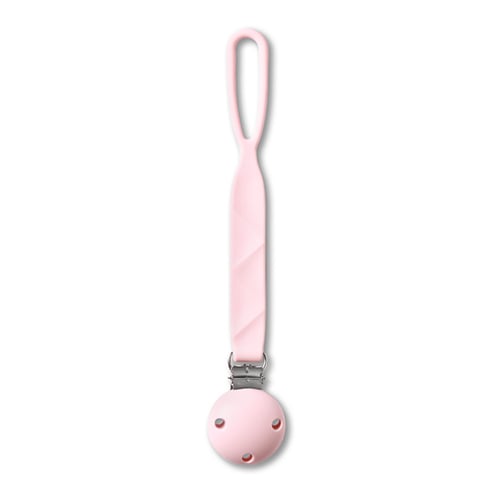BabyOno: Silicone Pacifier Clip - Pink