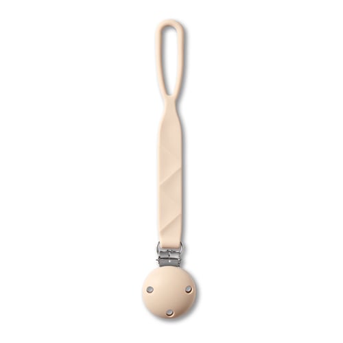 BabyOno: Silicone Pacifier Clip - Beige