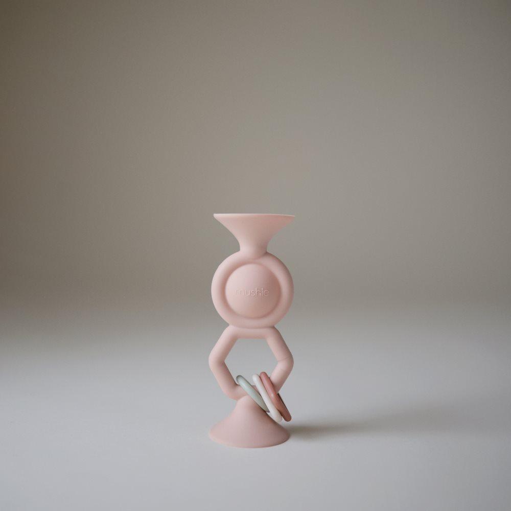 MUSHIE Silicone Toy with Suction Cups HexaPop Blush - Image 8