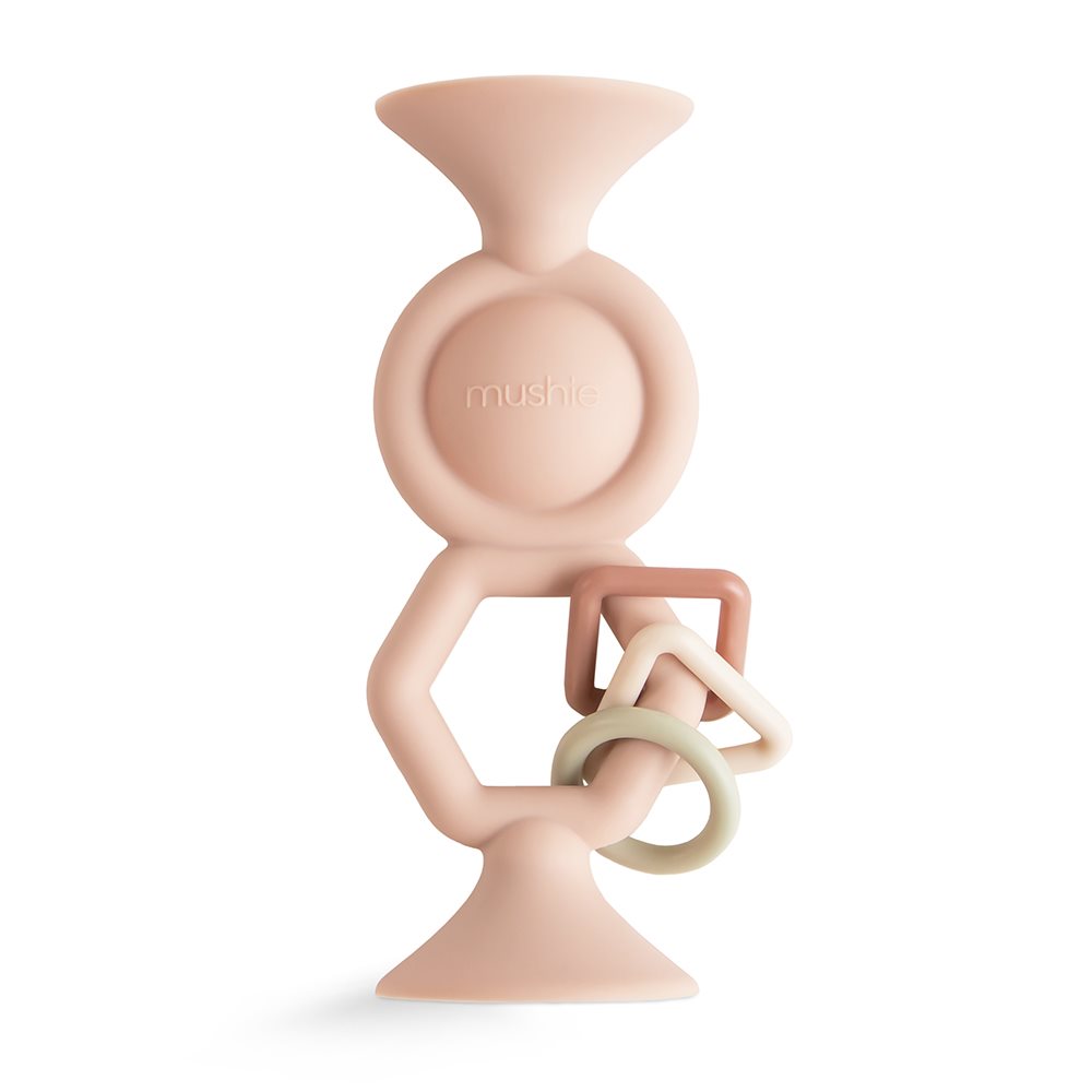 MUSHIE Silicone Toy with Suction Cups HexaPop Blush