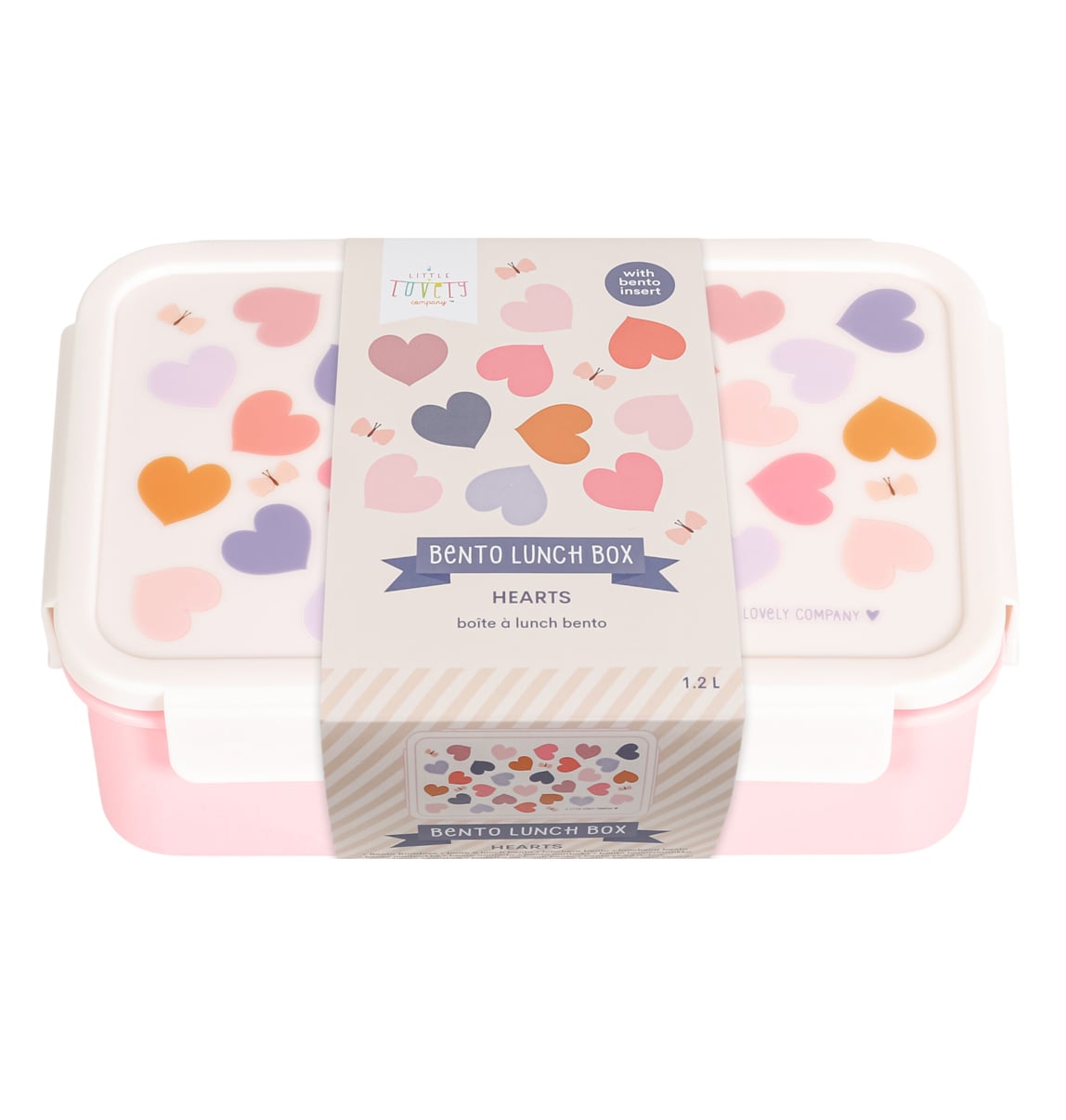 A little lovely company: Bento lunch box with dividers - 1.2 L - Hearts - Image 9