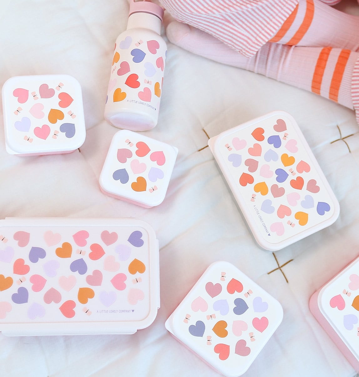 A little lovely company: Bento lunch box with dividers - 1.2 L - Hearts - Image 10