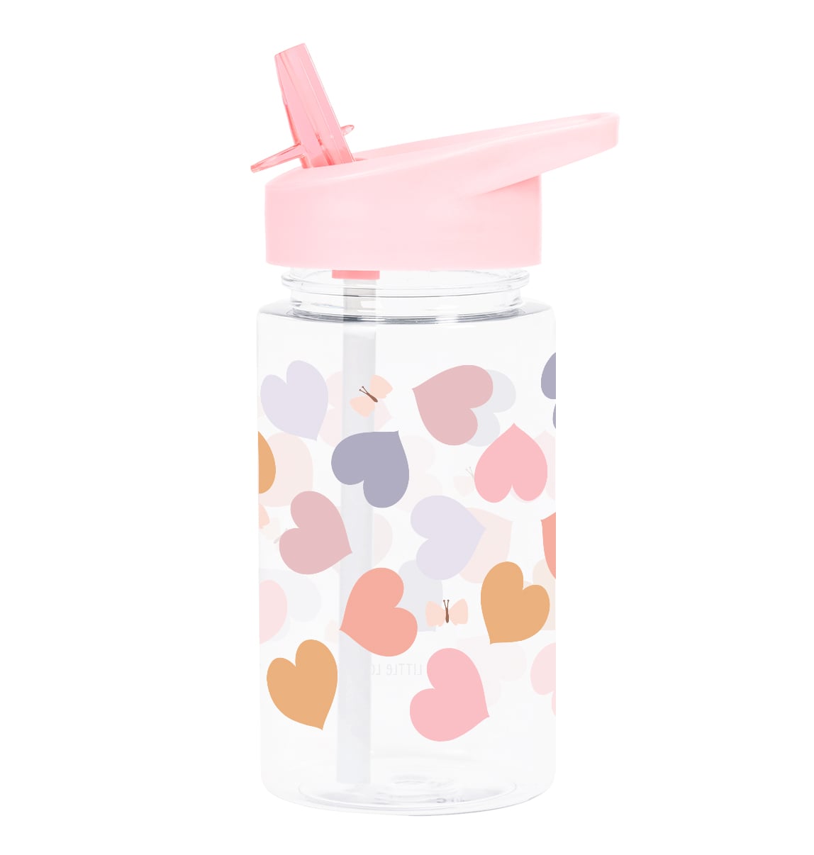 A little lovely company: Tritan Children's Water Bottle 450ml-Hearts - Image 5