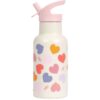 A Little Lovely Company Stainless steel Thermos drink bottle 350ml Hearts