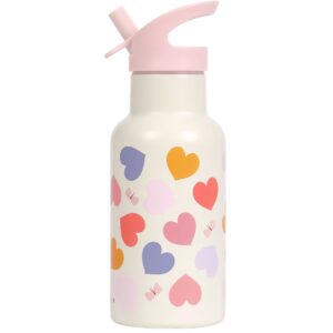A Little Lovely Company Stainless steel Thermos drink bottle 350ml Hearts