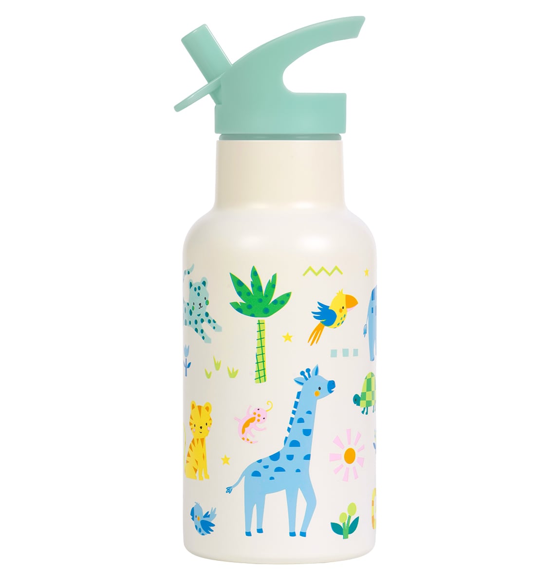A Little Lovely Company Stainless steel Thermos drink bottle 350ml Jungle
