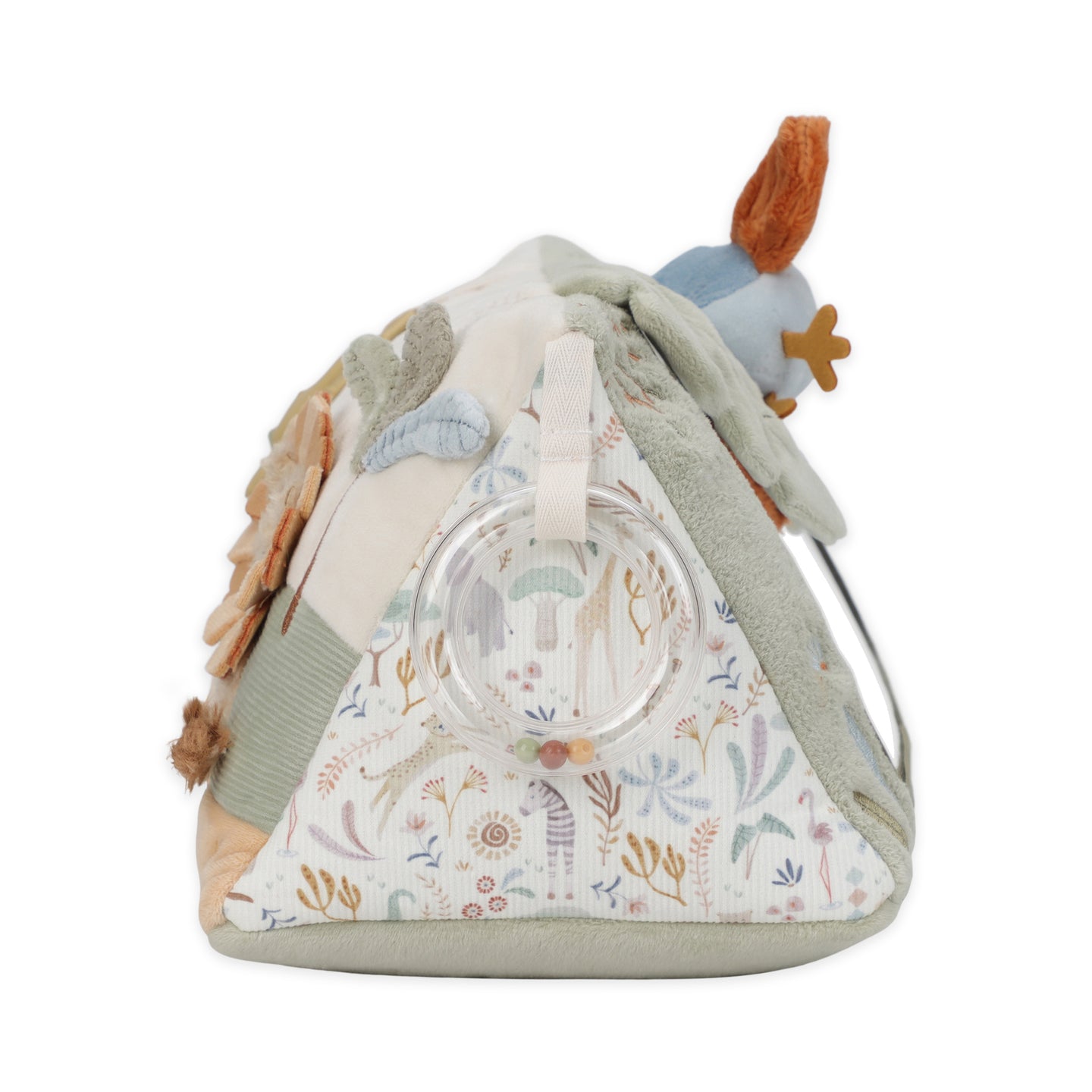 LITTLE DUTCH. Safari Friends GRS fabric activity triangle - Image 7