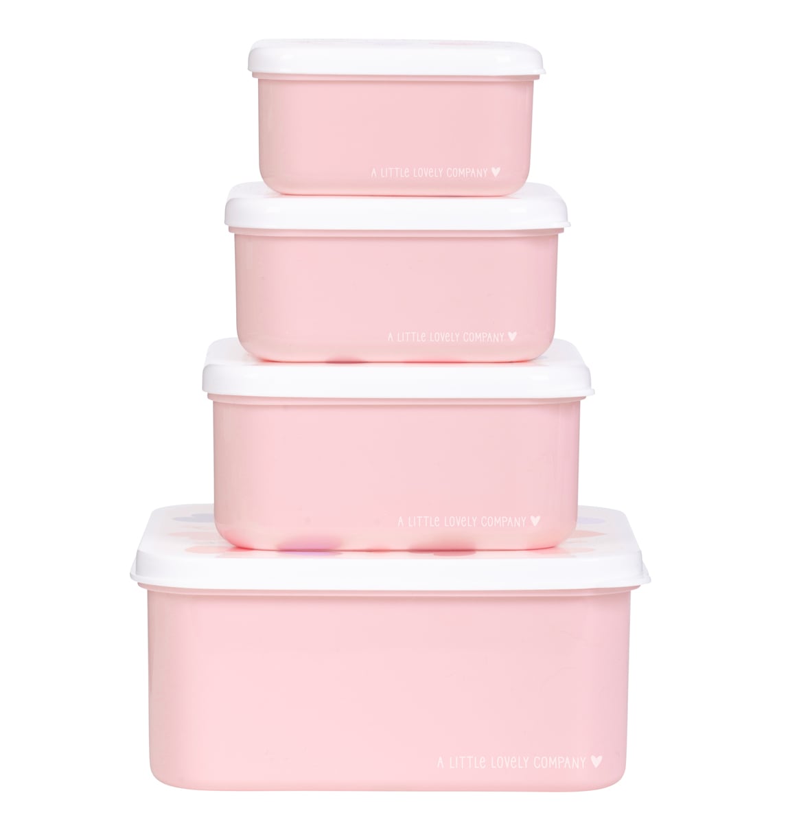 A little lovely company: Set of 4 Lunch & Snack Box -Hearts - Image 8
