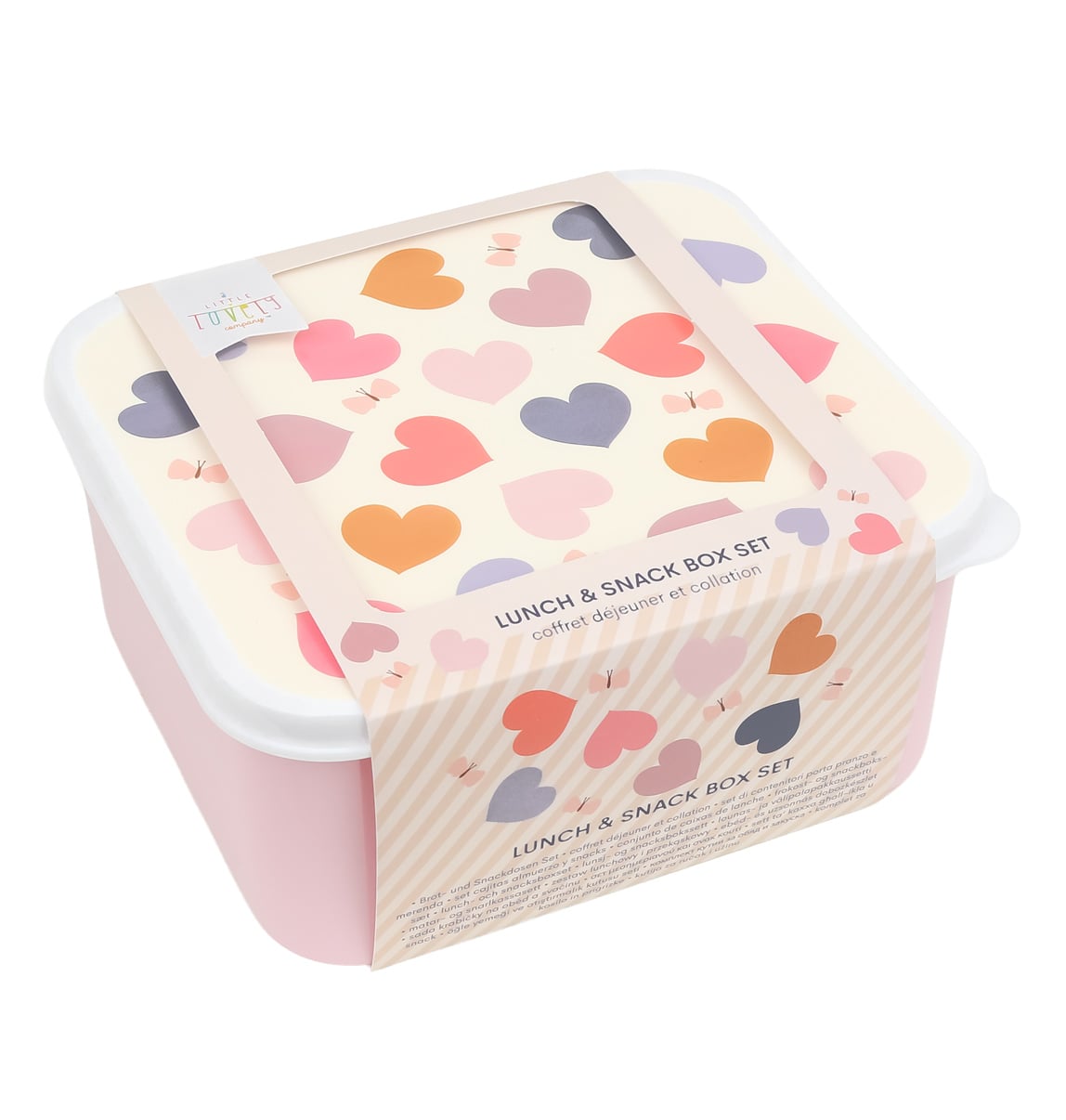 A little lovely company: Set of 4 Lunch & Snack Box -Hearts - Image 9