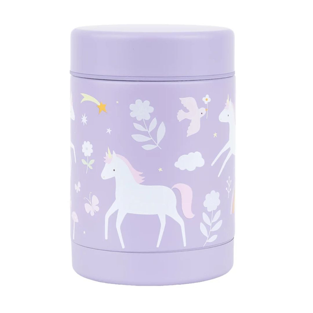 A little lovely company: Stainless steel food thermos 300ml-Unicorn Dreams