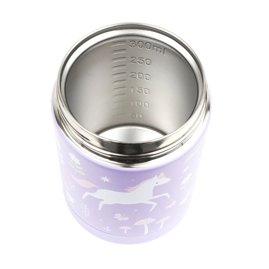 A little lovely company: Stainless steel food thermos 300ml-Unicorn Dreams - Image 7