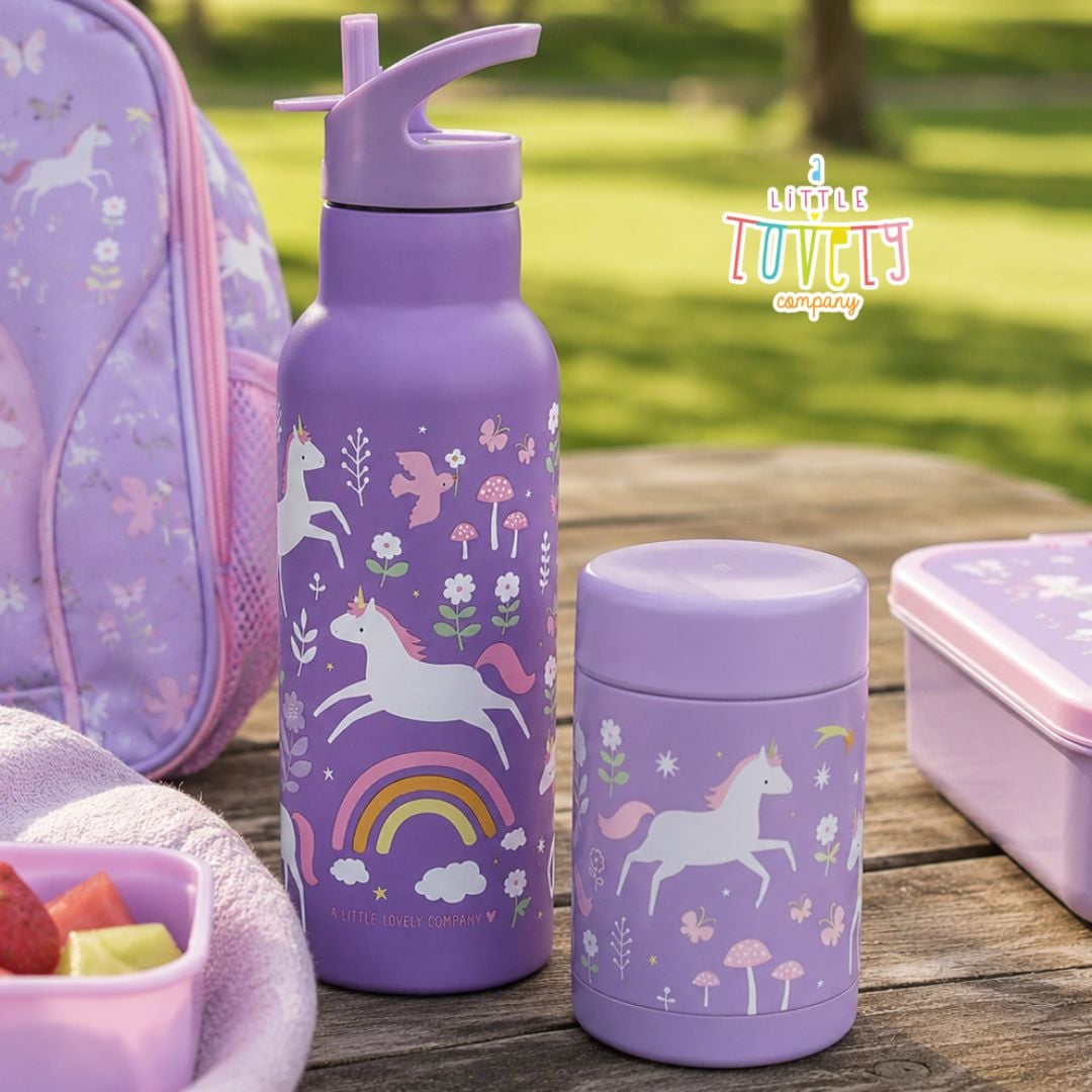 A little lovely company: Stainless steel food thermos 300ml-Unicorn Dreams - Image 4