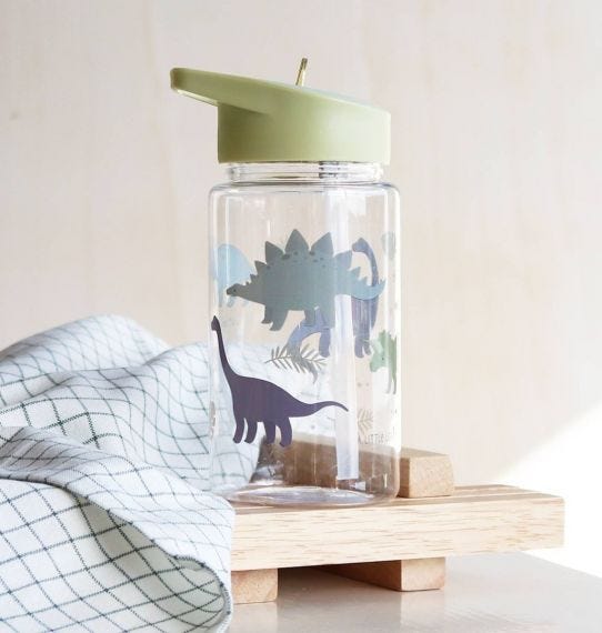 A little lovely company: Children's Tritan Water Bottle 450ml-Dinosaurs - Image 2