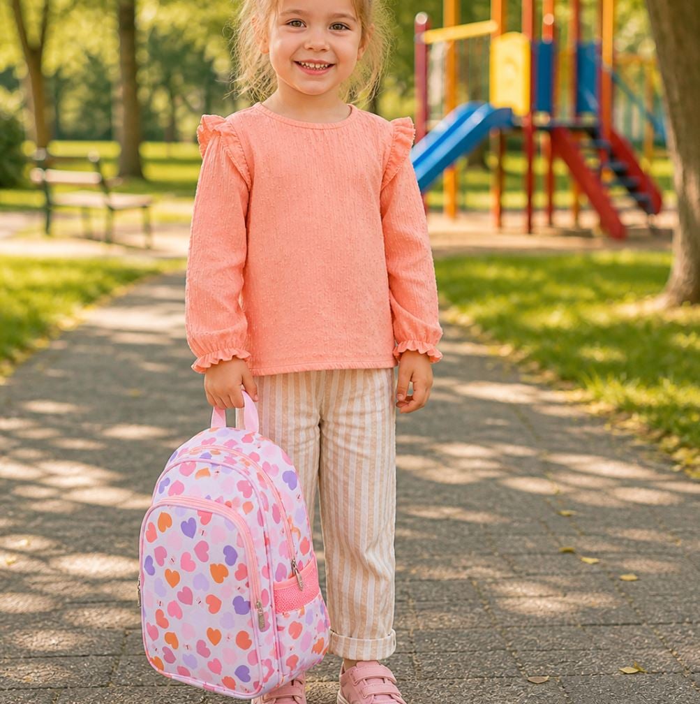 A little lovely company: Backpack with insulated pocket - Hearts - Image 6