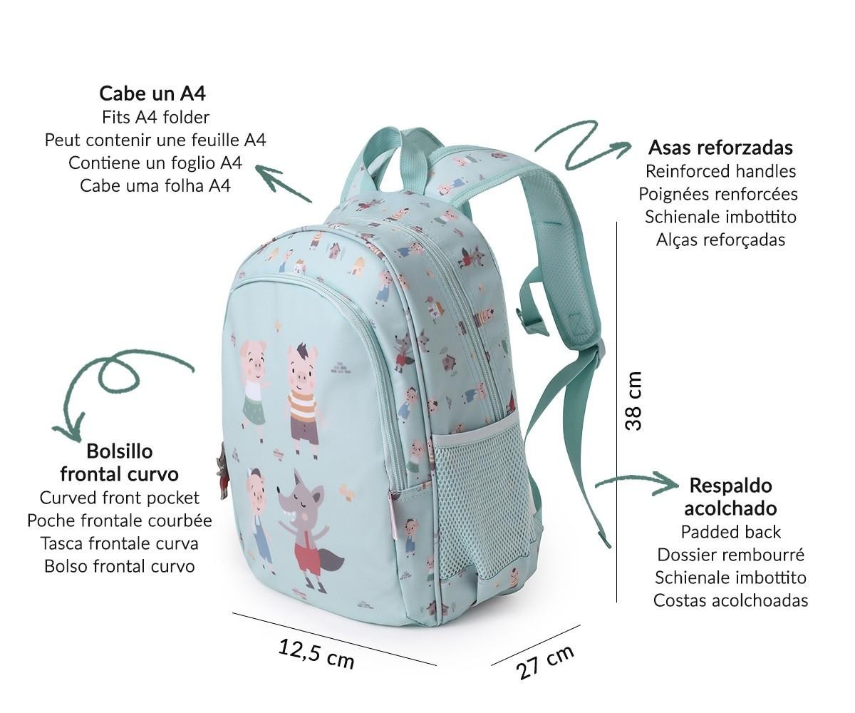TUTETE BACKPACK L 3 LITTLE PIGS - Image 2