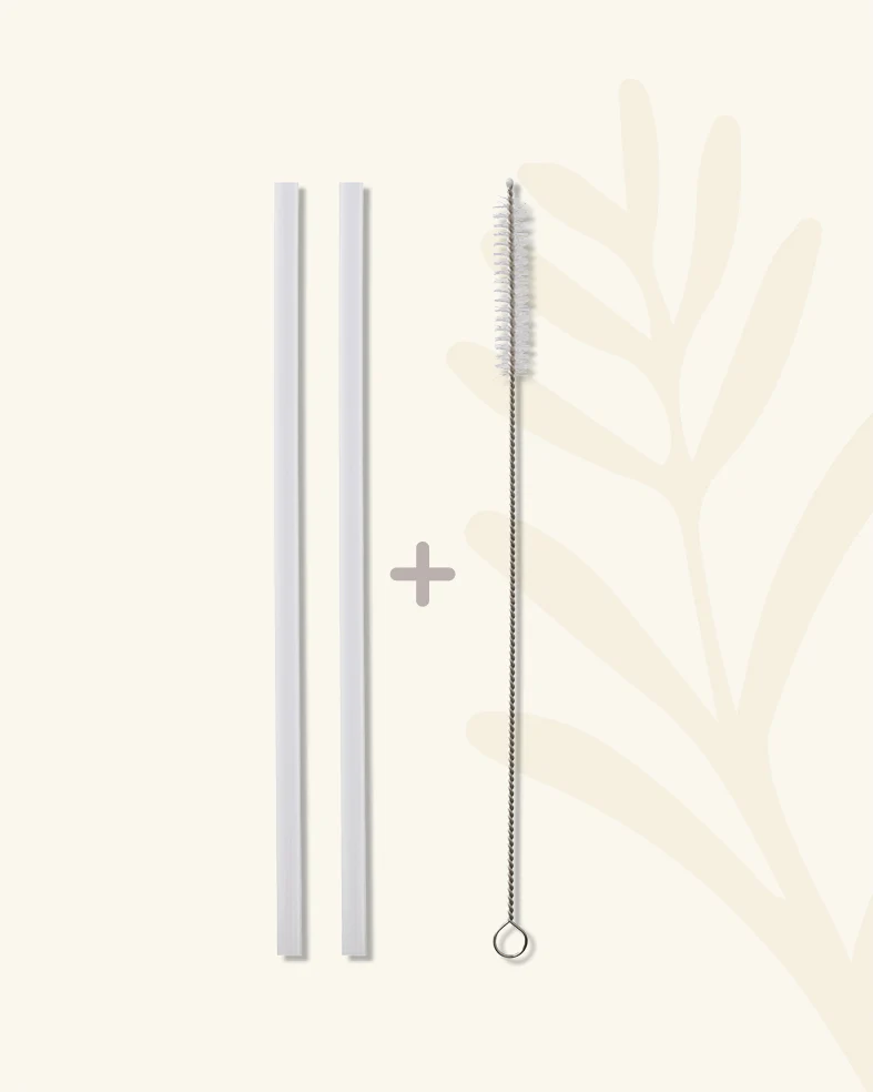 Fresk: Replacement straw + cap set Cream - Image 4