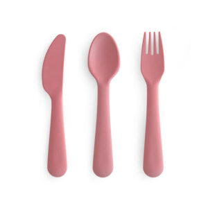 MUSHIE CUTLERY SET DUSTY ROSE