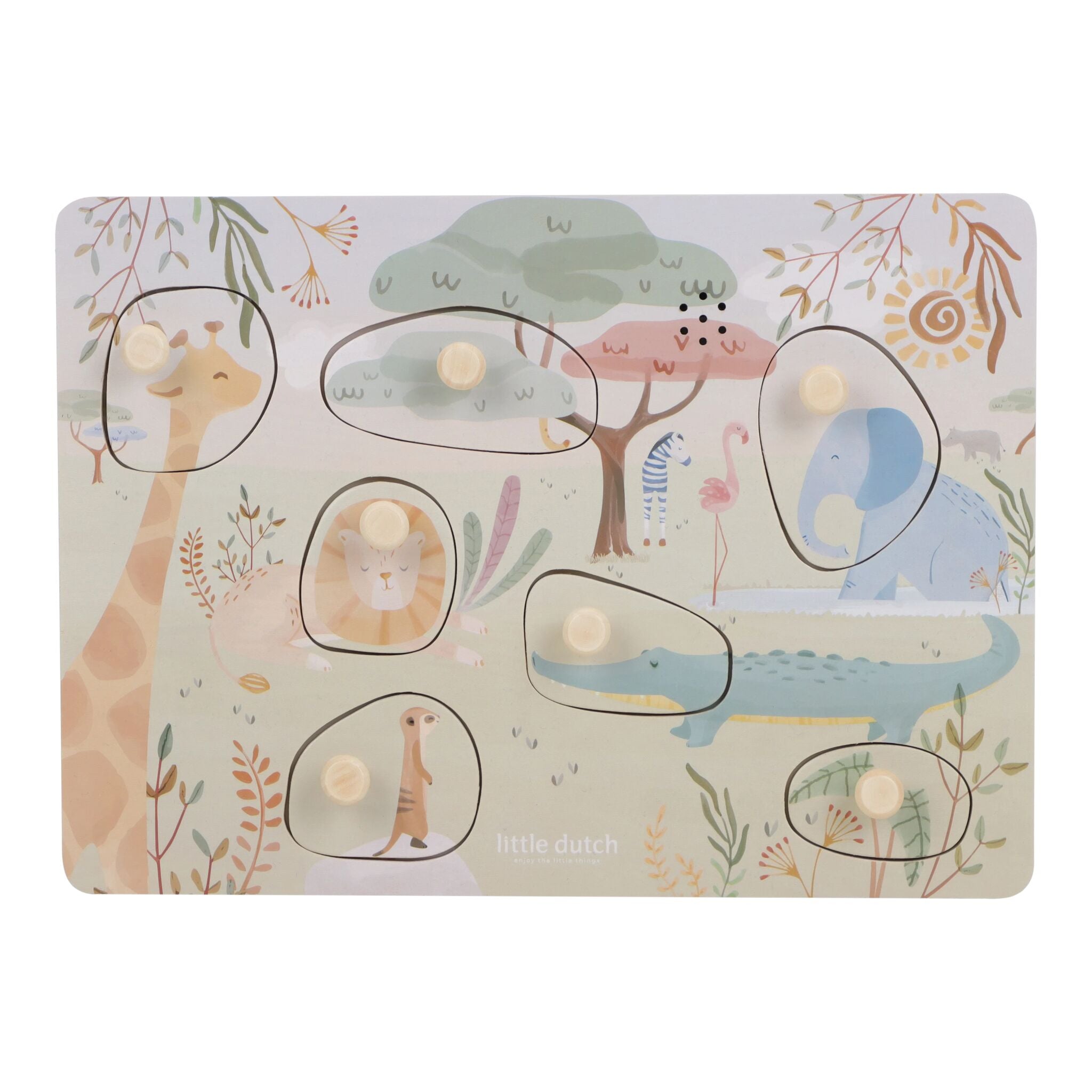 LITTLE DUTCH Sound Puzzle Safari Friends FSC