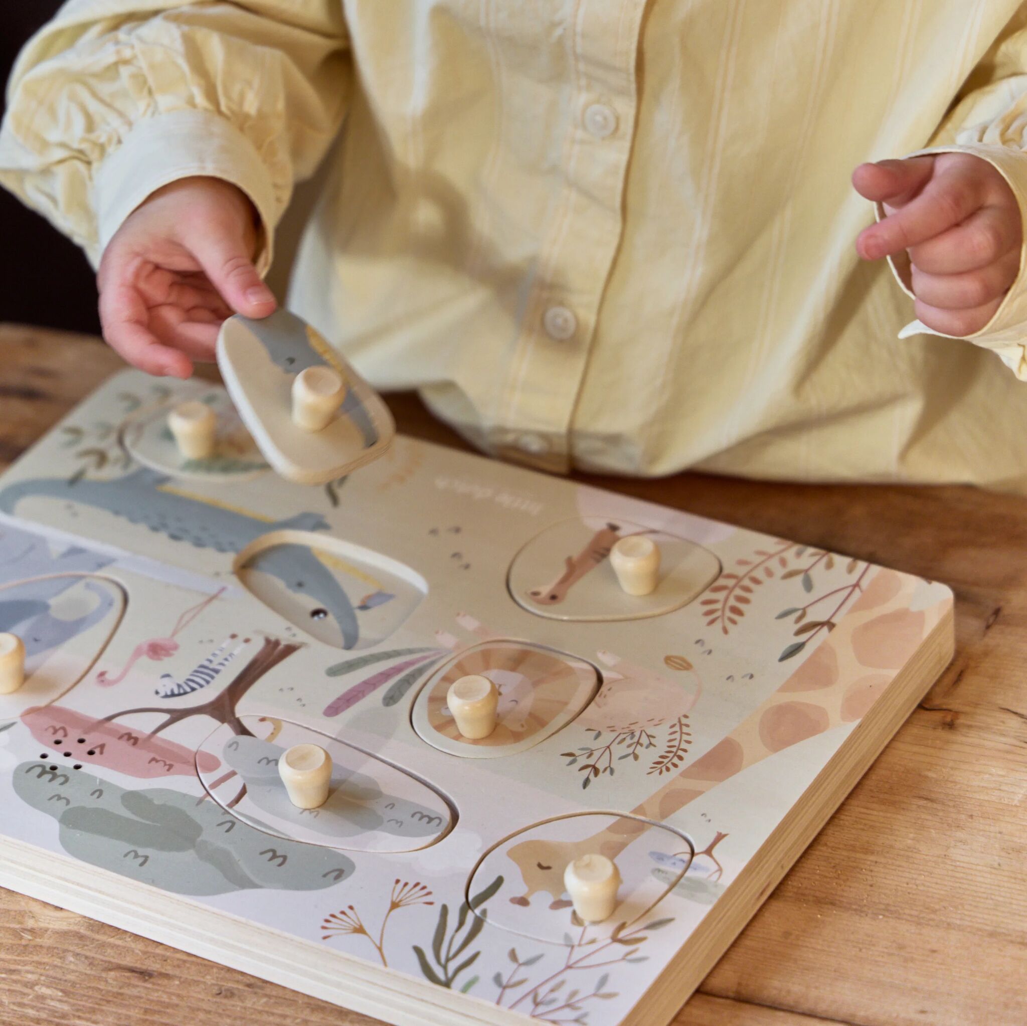 LITTLE DUTCH Sound Puzzle Safari Friends FSC - Image 5