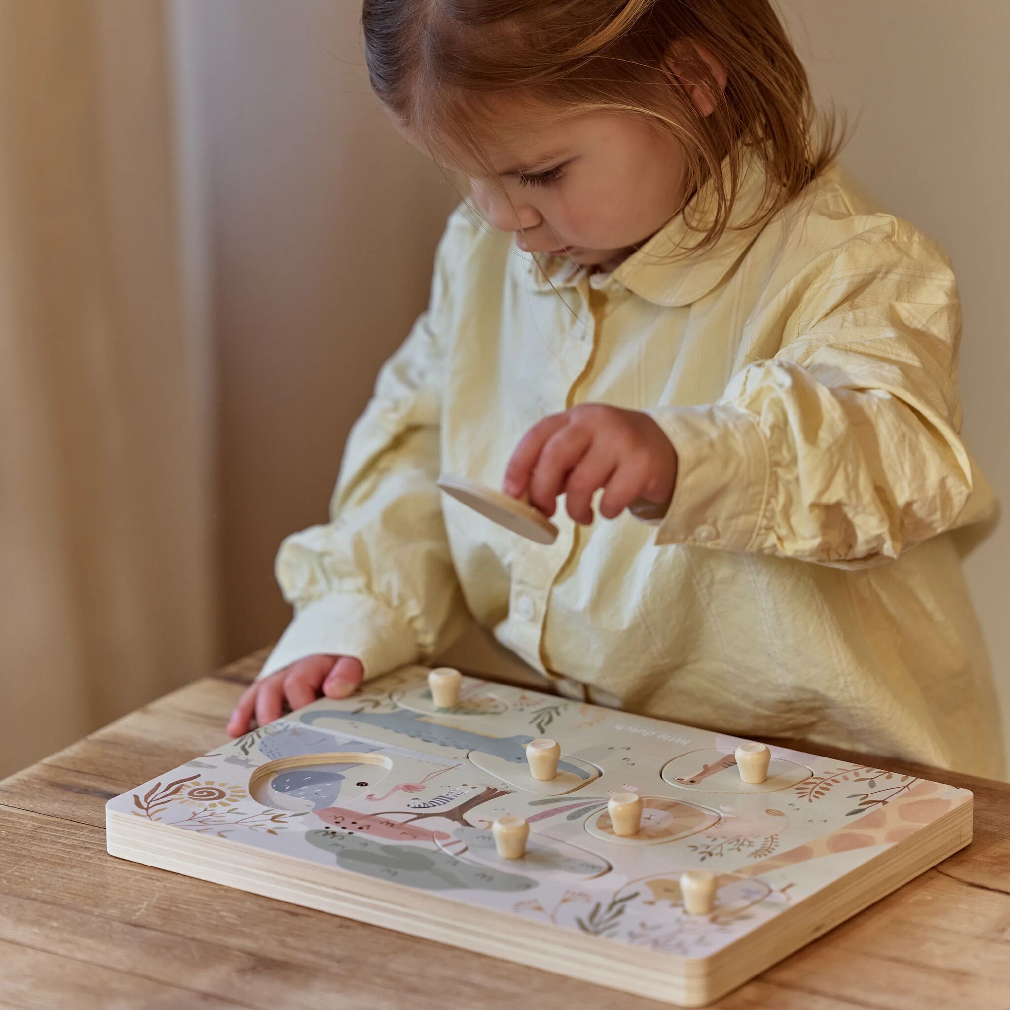 LITTLE DUTCH Sound Puzzle Safari Friends FSC - Image 2