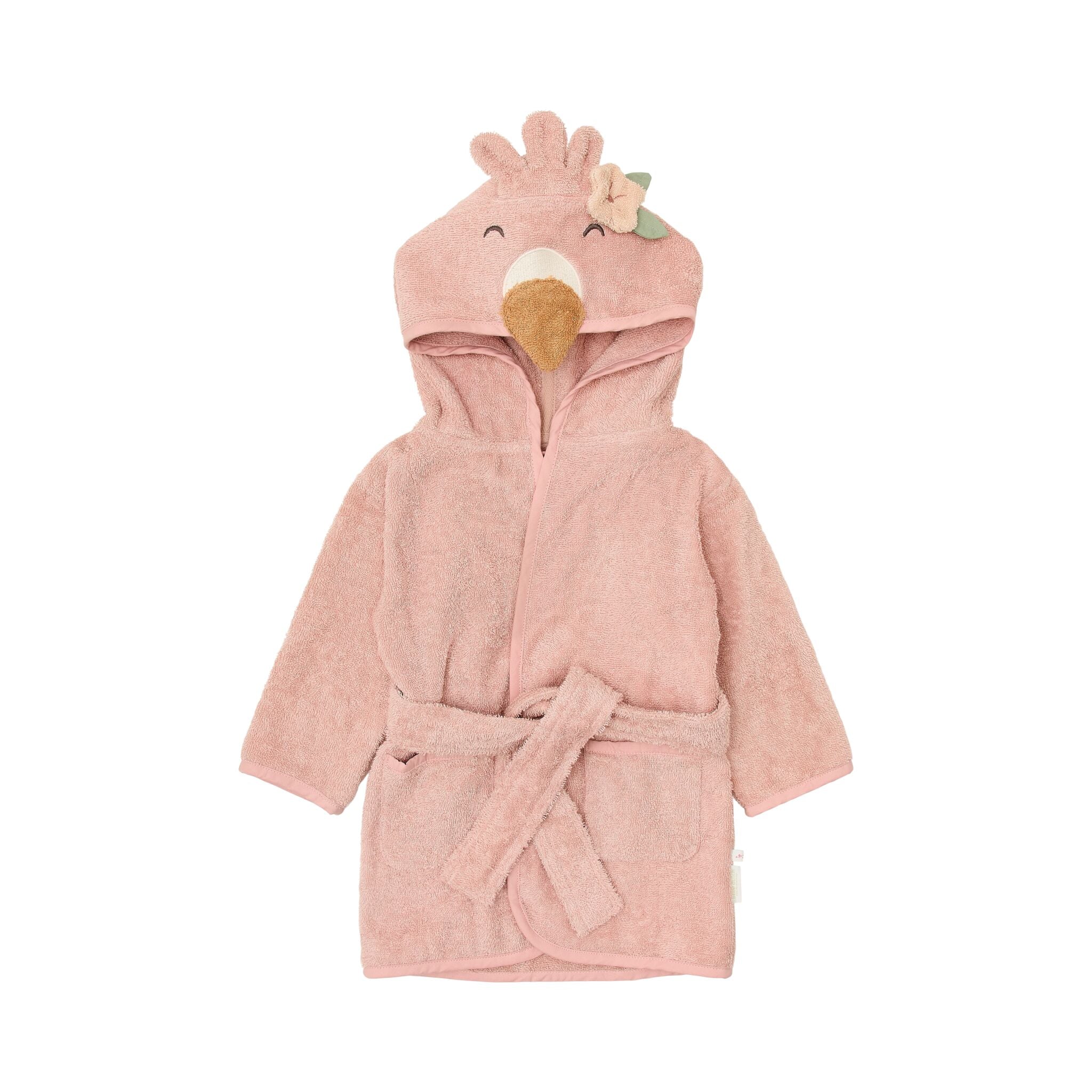 LITTLE DUTCH. Bathrobe Flamingo - Pink Νο 86/92