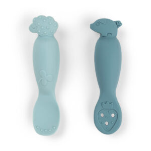 DONE BY DEER LEARNING SPOON TINY FARM BLUE