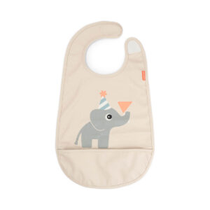 DONE BY DEER BIB WITH VELCRO CELEBRATION SAND