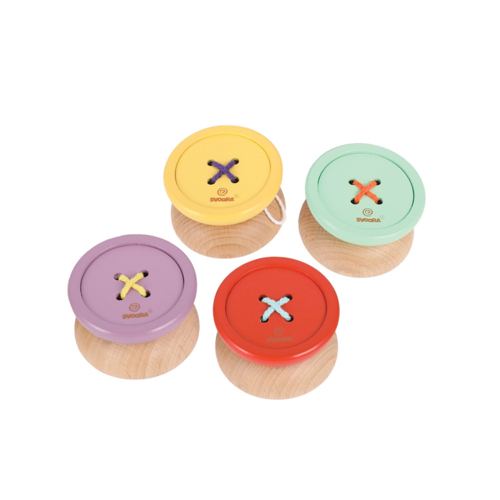 Svoora wooden yoyo red button - Image 2