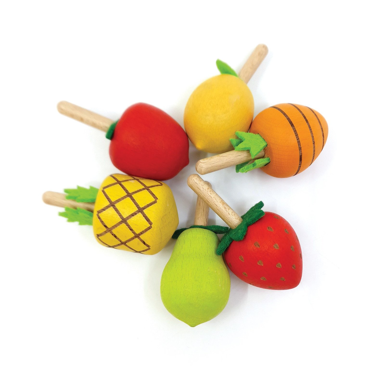 Svoora wooden spinning top Fruit (choice of 6 designs) - Image 4
