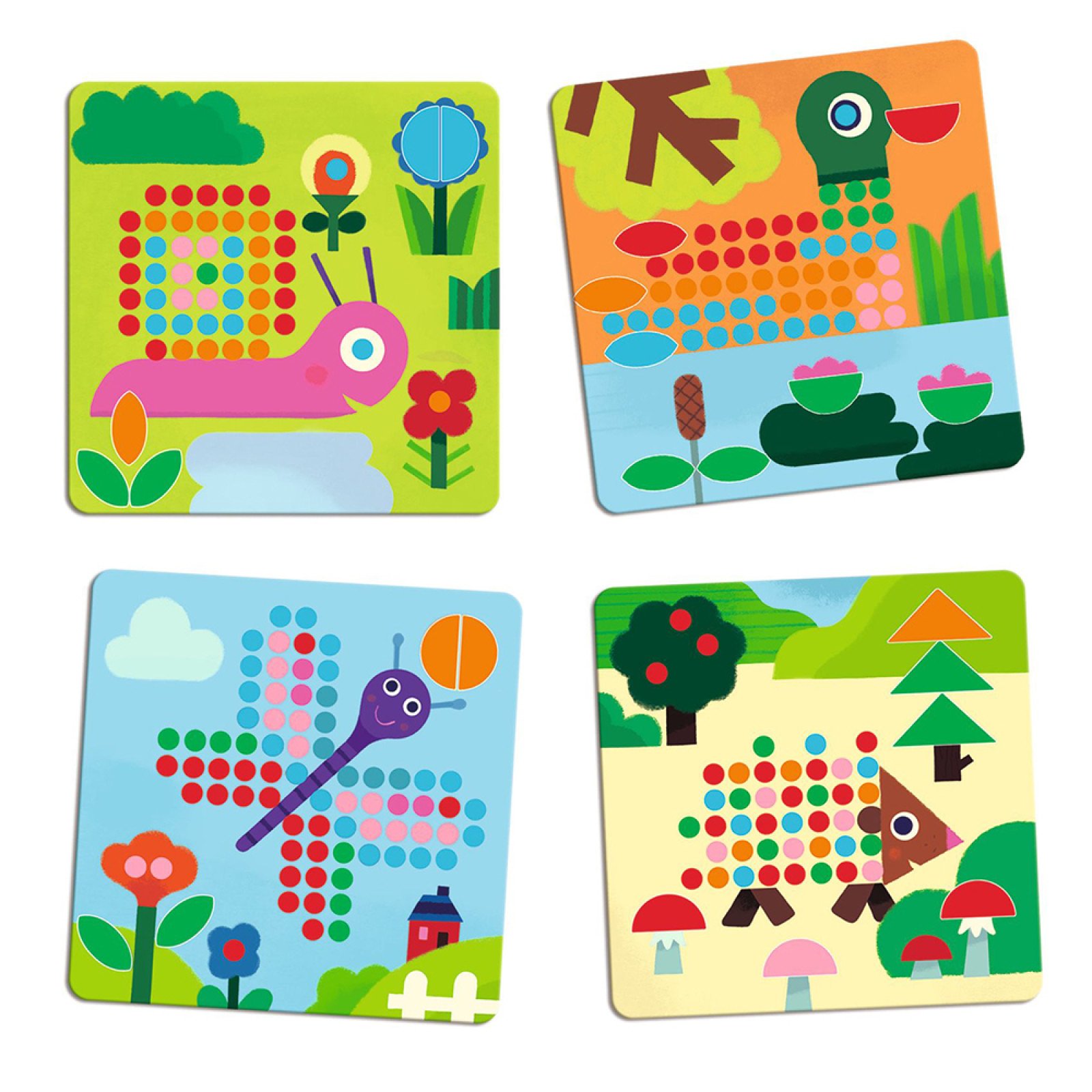 Djeco Mosaic with dowels "Ladybug & animals" - Image 6