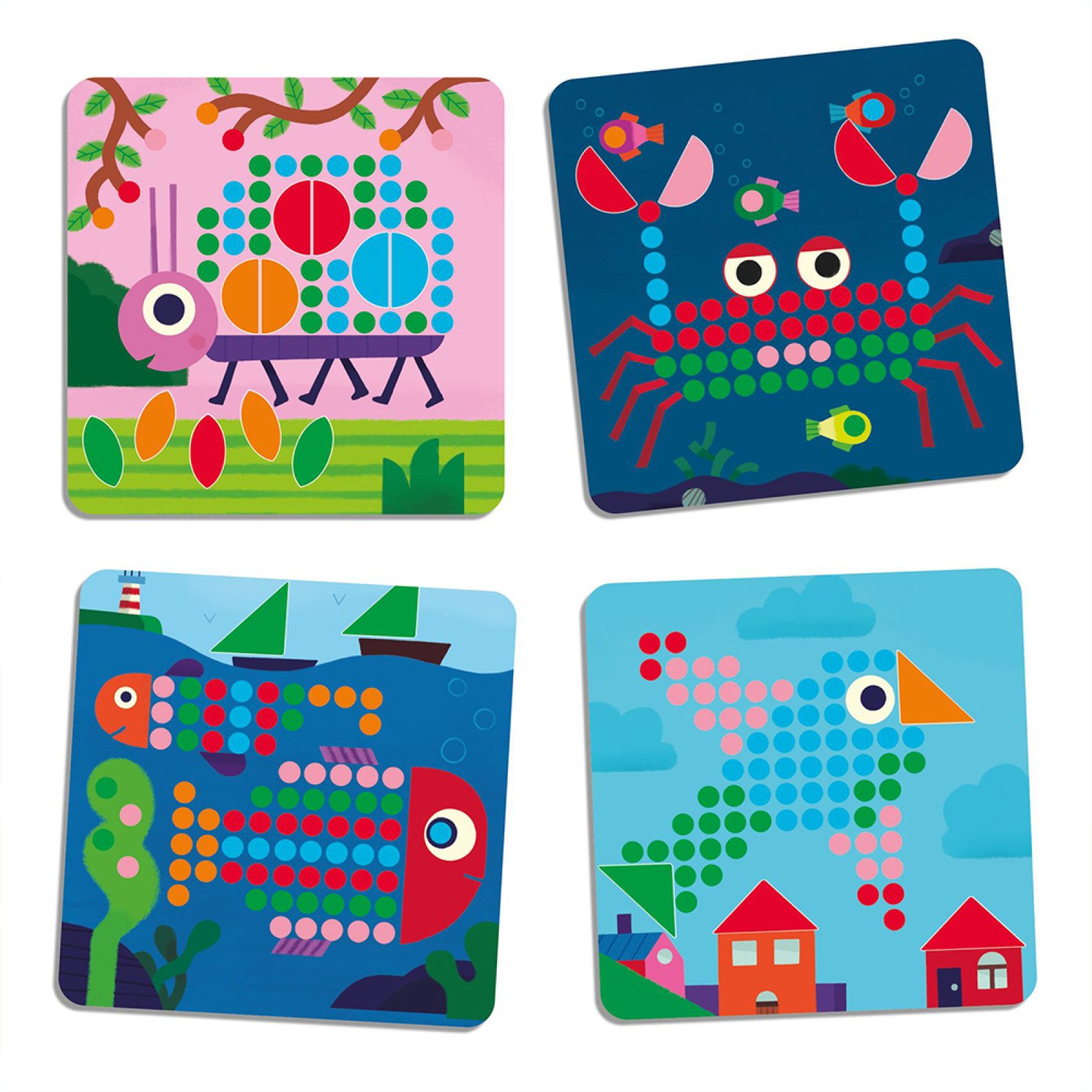 Djeco Mosaic with dowels "Ladybug & animals" - Image 4