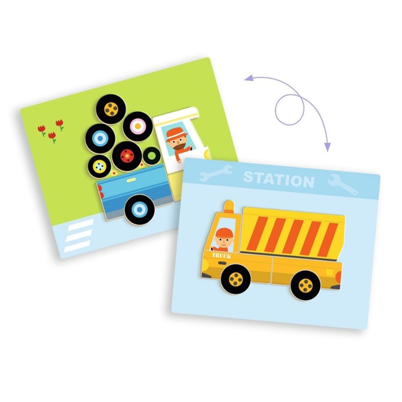 Djeco Magnetic Box Vehicles - Image 4