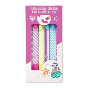 Djeco 6 erasable markers “Magic“